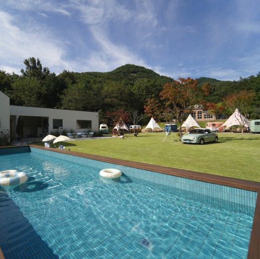 🏕️ 금산에서 글램핑과 수영을 함께 즐기기 좋은 곳💕