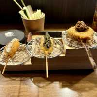 【大阪・長堀橋】おまかせで楽しむ美しい創作串揚げ「串揚げ専門店 健串」