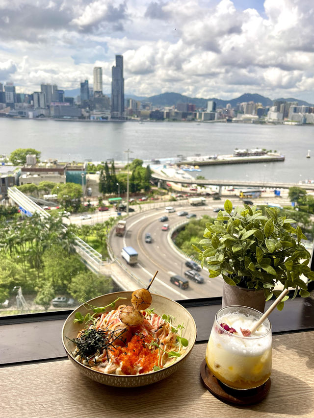銅鑼灣全海景開揚Cafe☕️🍽🌊💫
