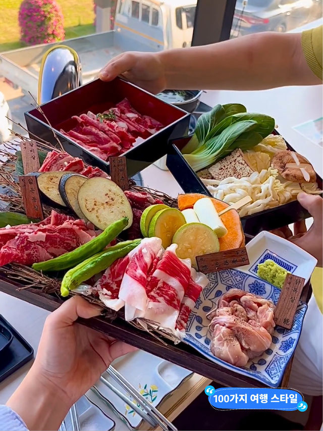 경주 황리단길에 위치한 가성비 한우 세트 맛집 