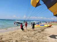 Water Sports Adventure at Nusa Dua Beach: Jet Skiing, Parasailing, and Relaxation