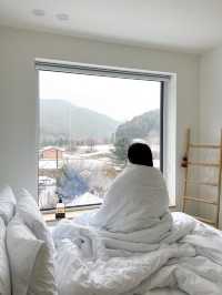 눈내리는 날 가기 좋은 횡성펜션🩵