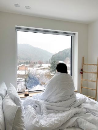 눈내리는 날 가기 좋은 횡성펜션🩵