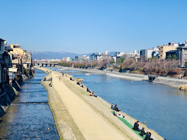 Relax by the Kamogawa River in Kyoto