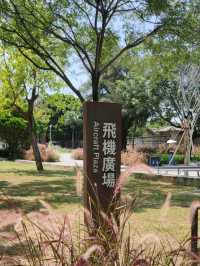 哇..這個園區裡面有飛機耶！#臺南水交社文化園區