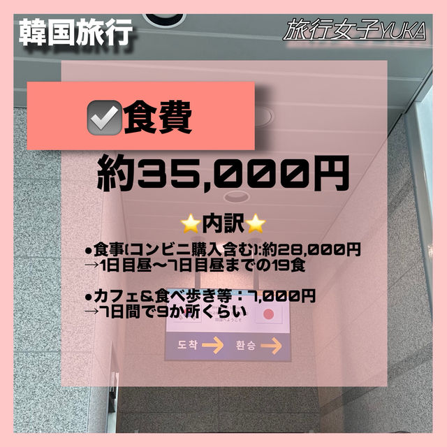 🇰🇷韓国6泊7日女子2人旅行「スケジュールと費用公開」