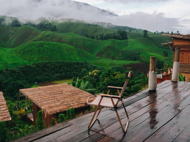 ที่พักน่านหน้าฝนระหว่างทางบ้านสะปัน-ห้วยโทน🌿