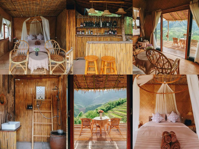 บ้านไม้หลังเล็กวิวภูเขาสีเขียว 🌿