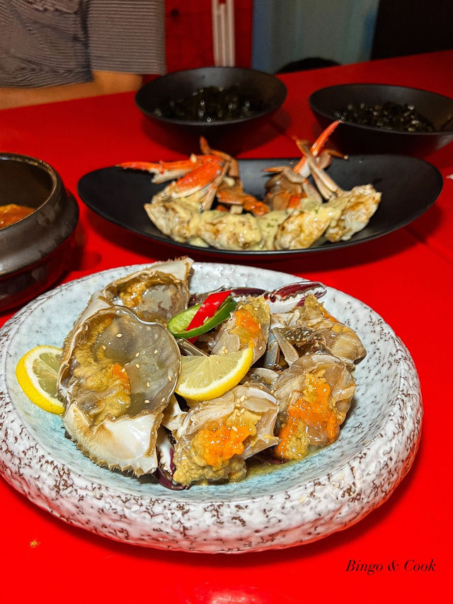 ʚ♡ 韓國餐廳暢吃醬油蟹 • 拌上紫菜飯味美 ♡ɞ