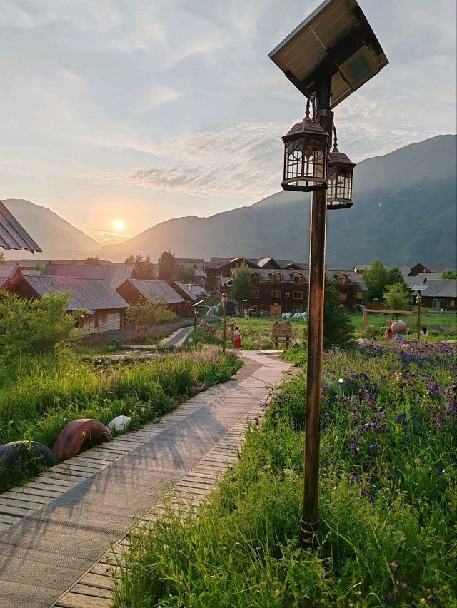 As the Sun Sets, Reluctantly Leaving This Enchanting Place
