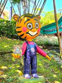Playful Guardians: Tiger Balm Cubs at Haw Par Villa