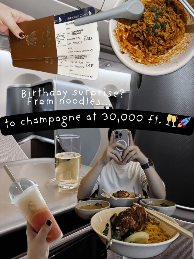 ‘Noodles’ was actually code for Singapore. 😂✈️🇸🇬