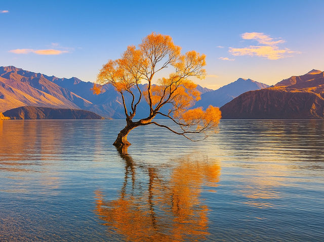 📍Golden Autumn at Lake Wanaka 🍂💙
