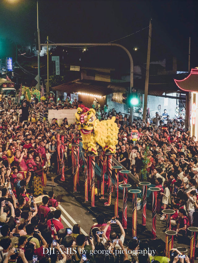 Energetic Chinese Lion Dance of CNY 2024