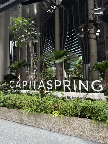 シンガポール。超高層ビル「キャピタスプリング（CapitaSpring