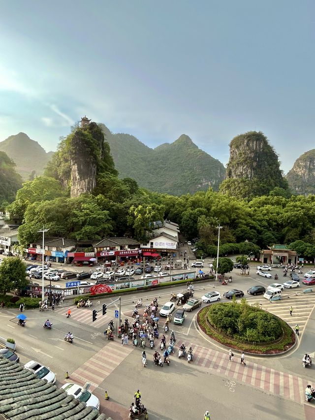 The roof of Yangshuo hotel 