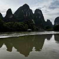 Yulong river Bamboo rafting, Yangshuo 