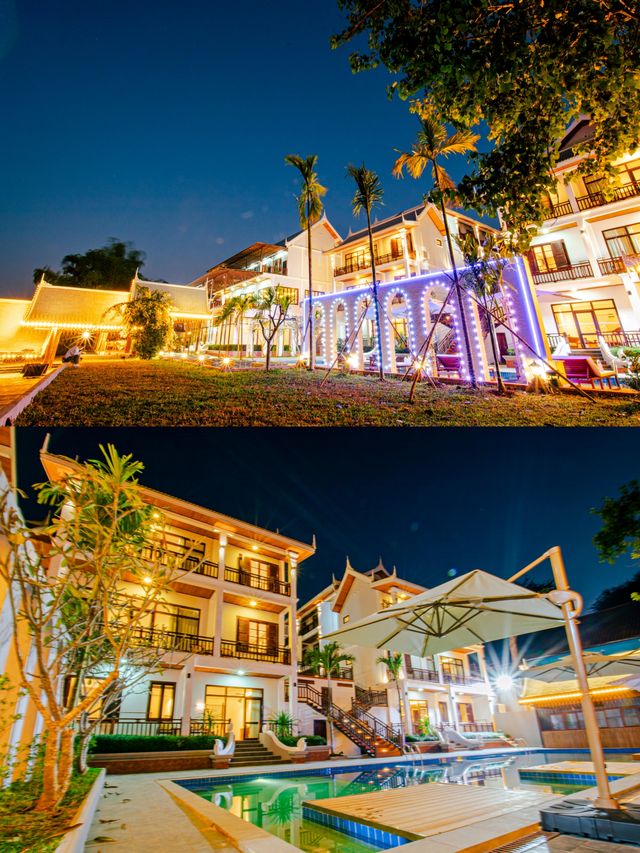 老撾酒店推薦‖在湄公河畔的房間內看日落