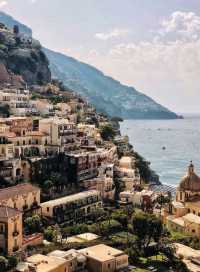 意大利阿瑪爾菲海岸明信片般的Positano