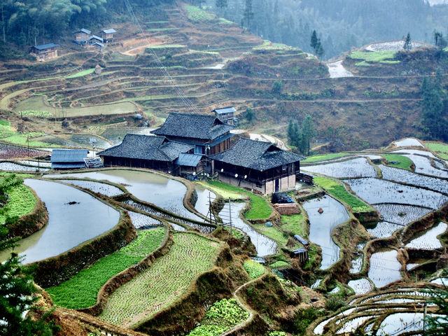 在加榜，欣賞田園與雲山的故事