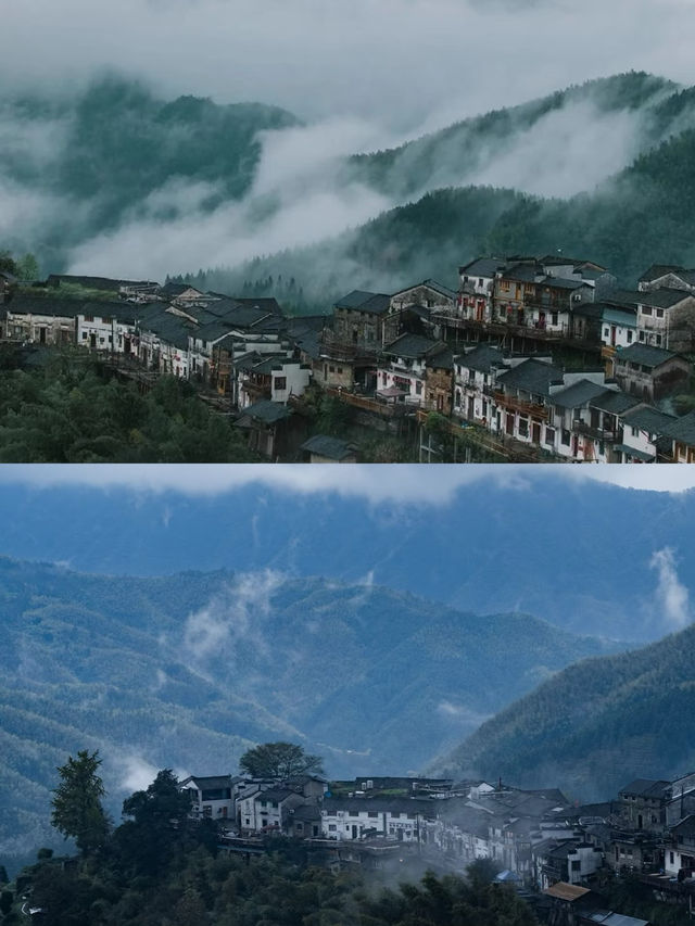 安徽海拔最高古村,一年276天是雲海。。 安徽海拔最高古村,一年276天是雲海。。