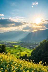 春日遊四川德陽，邂逅漫山遍野嘅油菜花仙境