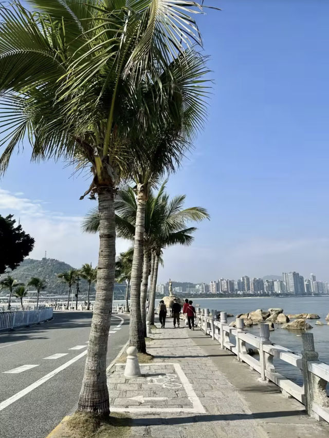 濤聲伴影，漫步珠海情侶路
