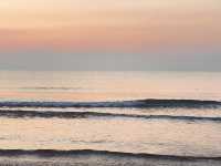 Lucky Sunset and sunrise at Shilaoren Beach 