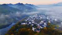 黃山溪洲里風景真的好像山水畫,流連忘返