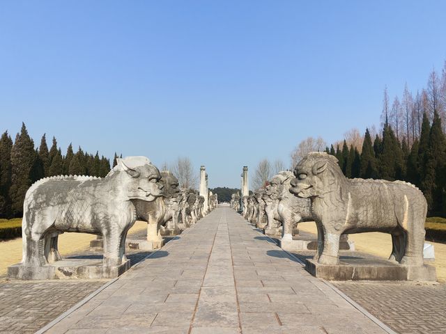 明祖陵神道石刻及陵冢玄宮