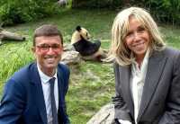 馬克龍夫人來看大熊貓「圓夢」了