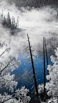 為了這幅水墨畫般的禾木村,我願意被“困”在冬天的新疆!