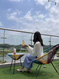 韓国【京畿道】景色最高！広々としたカフェ🐧🩷