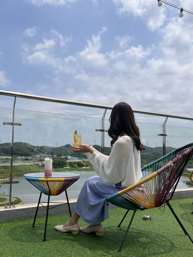 韓国【京畿道】景色最高！広々としたカフェ🐧🩷