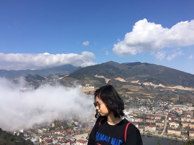 A Panorama View over Sapa Town