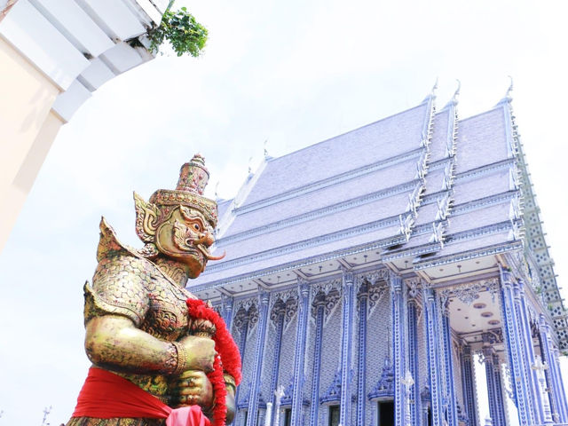 เที่ยวโบสถ์สีน้ำเงิน ณ วัดปากน้ำแขมหนู 🙏🏻🙏🏻