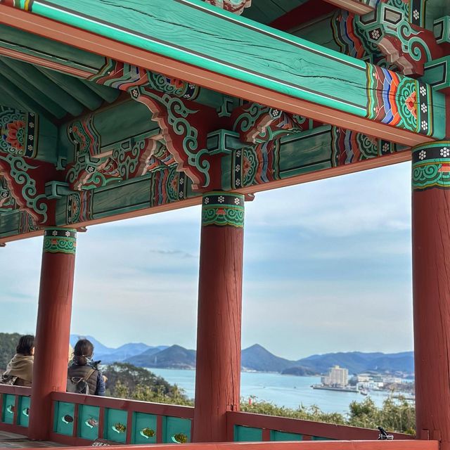 統営の美しい景色と風を感じる