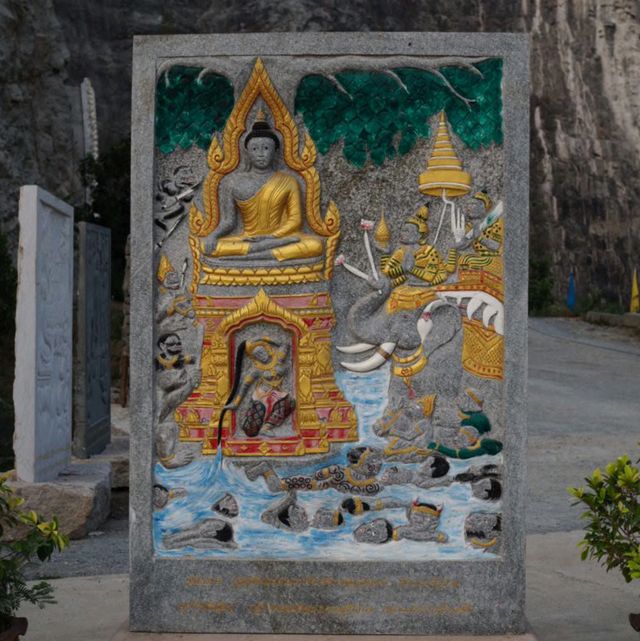 วัดเขาทำเทียม พระพุทธรูปแกะสลัก ใหญ่ที่สุดในโลก