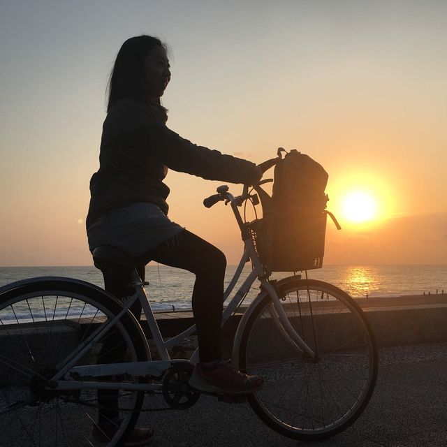 花蓮 ｜ 曼波海洋生態休閒園區踩單車睇日出🌅