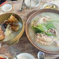 계곡 바로 옆에서 먹는 누룽지백숙, 안양유원지 맛집 [촌골오리]