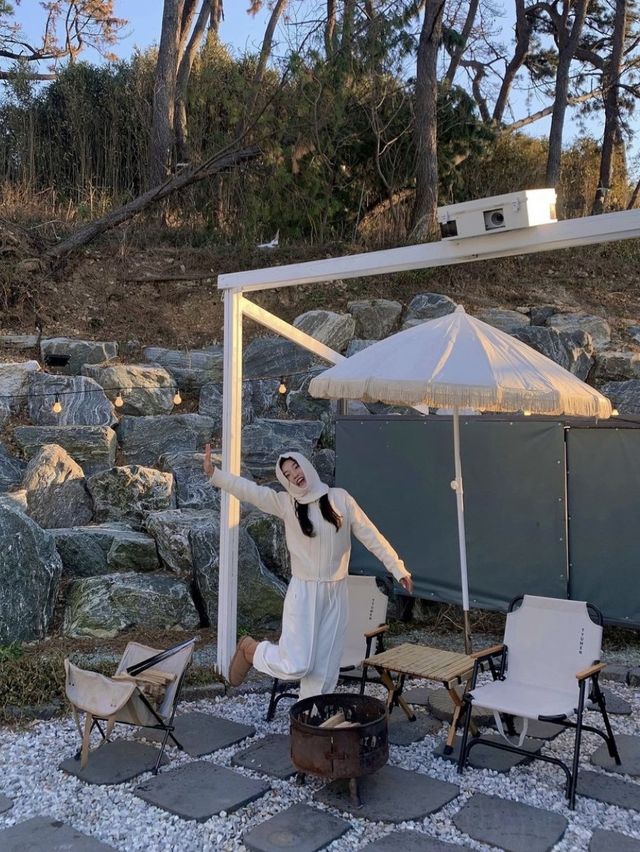 뜨끈한 온수풀장이 있는 글램핑장🏕️✨ 