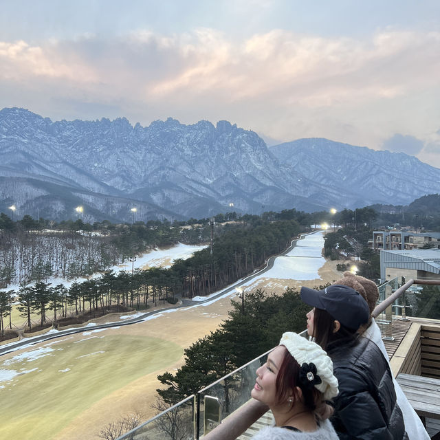 ที่พักวิวภูเขาหิมะ สวยตะโกน ที่เกาหลีเกาใจ 