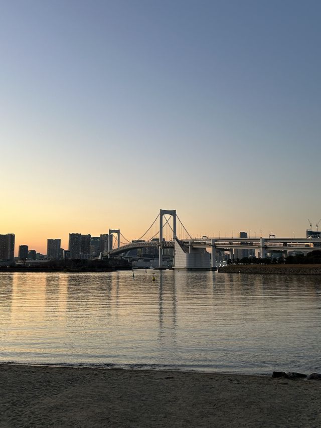 오다이바해변 일몰추천☀️❤️