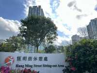 香港好去處．坐港鐵屯馬線去賞櫻(二)．馬鞍山恆明街  坐 #港鐵屯馬線 除了可以去天水圍公園賞櫻，還可以去 #馬鞍山 #恆明街休憩處 #賞櫻。  在 #恆安站 下車，經A出口步行約5分鐘便