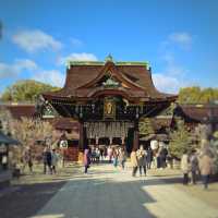 北野天満宮の桜と梅