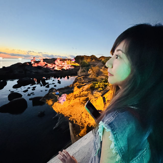 2024野柳石光夜訪女王頭！👑越夜越美，台灣北海岸的漂亮不能錯過！