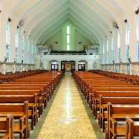 【澳門景點】嘉模聖母教堂💒美麗神聖