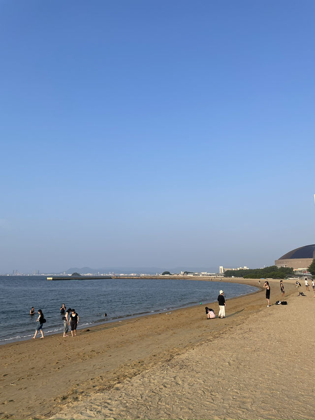 Momochi Seaside Park - Fukuoka Tower, Fukuoka🏖️🌊☀️