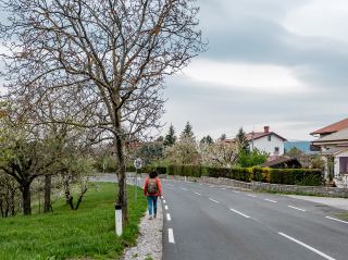 Trekking in the Divača region of Slovenia..