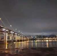 🌈น้ำพุสายรุ้ง 🌈ที่ Banpo Bridge @seoul